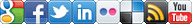 CSS sprites of social media icons